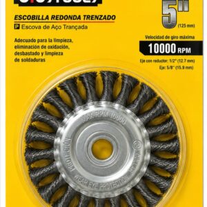 Escobilla Redonda Trenzada Uyustools EBR105 5 pulgadas 125 mm