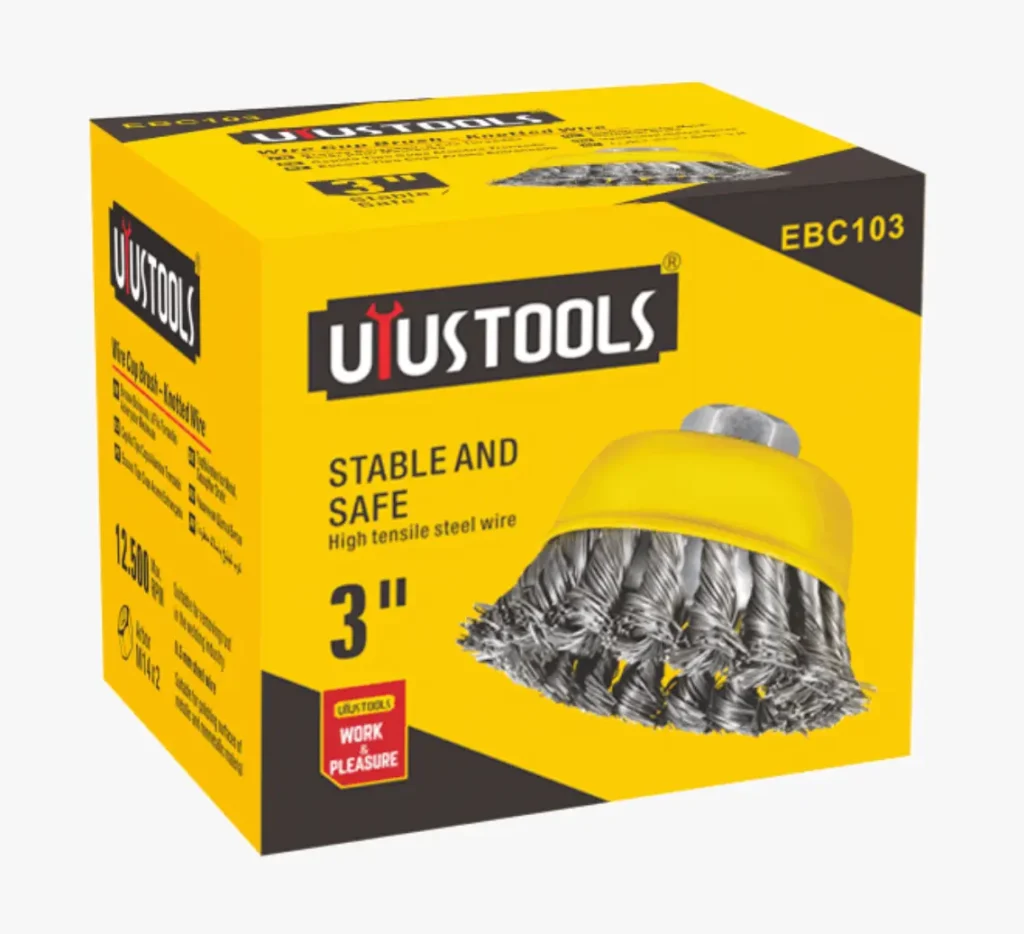Escobilla Copa Trenzada 3 Pulgadas Uyustools EBC103