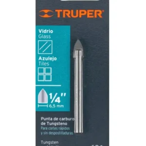 Broca para Vidrio y Azulejo Truper BVI-1/4 1/4"