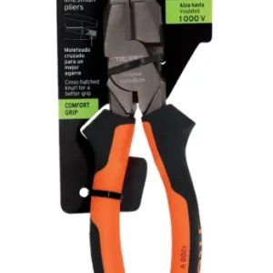 Pinza Electricista Truper Expert T200-8X 8 Pulgadas Uso Rudo Alta Palanca Comfort Grip Cód. 12350