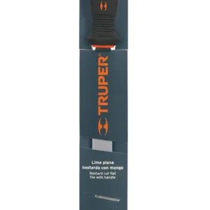 Lima Plana Bastarda con Mango Comfort Grip Truper 8" LPB-8T Cód. 15311