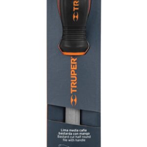 Lima Media Caña Bastarda con Mango Comfort Grip Truper 6" LMCB-6T Cód. 15317