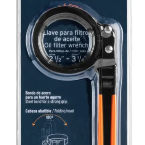 Llave de Banda Metálica Truper LF-5 para Filtro de Aceite 2 1/2 a 3 1/4 Pulgadas Cód. 14515