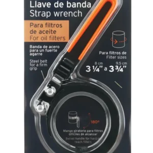 Llave de Banda Metálica Truper LF-10 para Filtro de Aceite 3 1/4 a 3 3/4 Pulgadas Cód. 14518