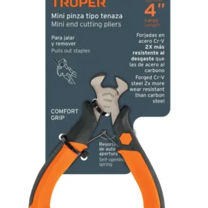 Mini Pinza Tipo Tenaza Truper PM-TN4 4 Pulgadas Comfort Grip Cód. 17368