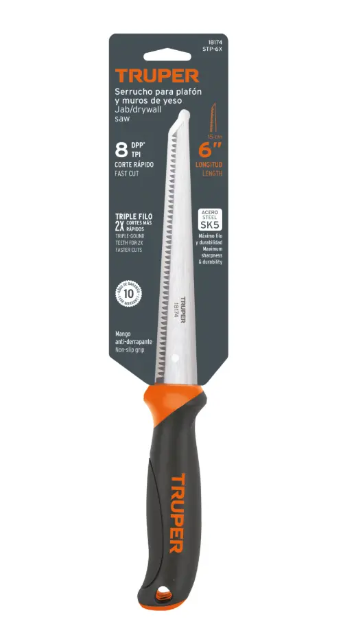 Serrucho para Plafón y Drywall Truper STP-6X 6" Cód. 18174