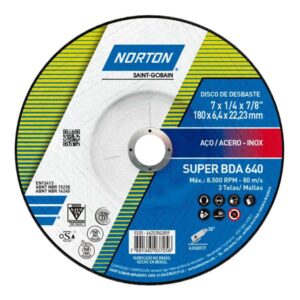 Disco de Desbaste Norton Super BDA 640 7 x 1/4 x 7/8 Pulgadas