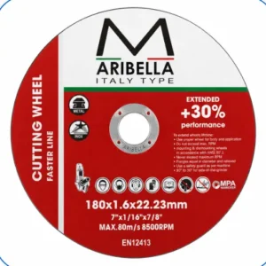 Disco de Corte Fino Aribella 7 x 1/16 x 7/8 Pulgadas para Metal e Inox