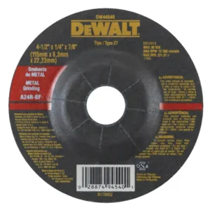 Disco de Desbaste para Metal DeWalt DW44540 4 1/2 x 1/4 x 7/8 Pulgadas