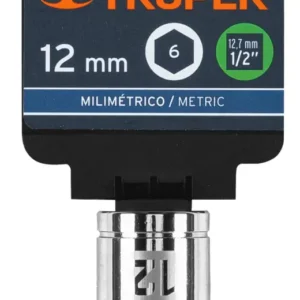 Dado Métrico Truper 12 mm x 1/2 Pulgada 6 Puntas Cód. 13262