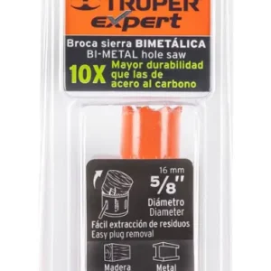 Broca Sierra Bimetálica Truper Expert 5/8 Pulgada 16 mm Cód. 18085