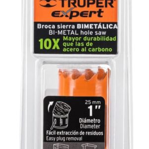 Broca Sierra Bimetálica Truper Expert 1 Pulgada 25 mm Cód. 18088