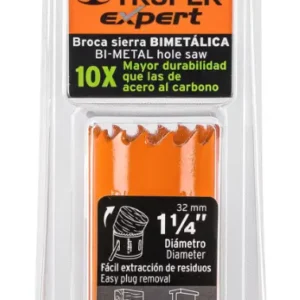 Broca Sierra Bimetálica Truper Expert 1 1/4 Pulgadas 32 mm Cód. 18092