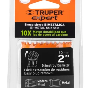 Broca Sierra Bimetálica Truper Expert 2 Pulgadas 50 mm Cód. 18097