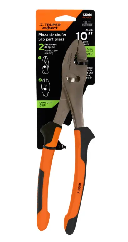 Pinza de Chofer Truper Expert PCH-10X 10 Pulgadas Comfort Grip Cód. 13066