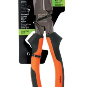 Pinza Electricista Truper Expert T200-9X 9 Pulgadas Uso Rudo Alta Palanca Comfort Grip Cód. 12351