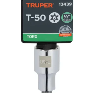 Dado Punta Torx Truper T-50 x 1/2 Pulgada D-543950-W Cód. 13439