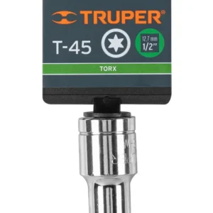 Dado Punta Torx Truper T-45 x 1/2 Pulgada D-543945-W Cód. 13438