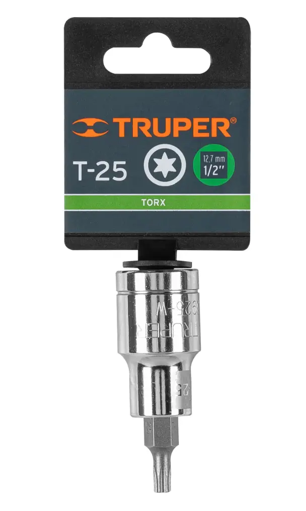 Dado Punta Torx Truper T-25 x 1/2 Pulgada D-543925-W Cód. 13435