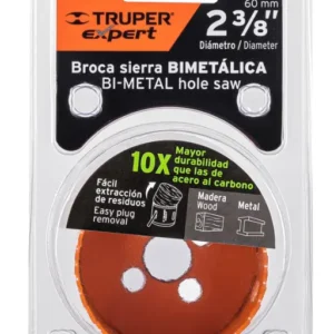 Broca Sierra Bimetálica Truper Expert 2 3/8 Pulgadas COBI-2-3/8 Cód. 18118