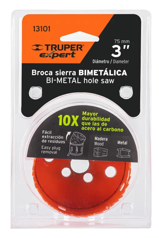 Broca Sierra Bimetálica Truper Expert 3 Pulgadas COBI-3 Cód. 13101