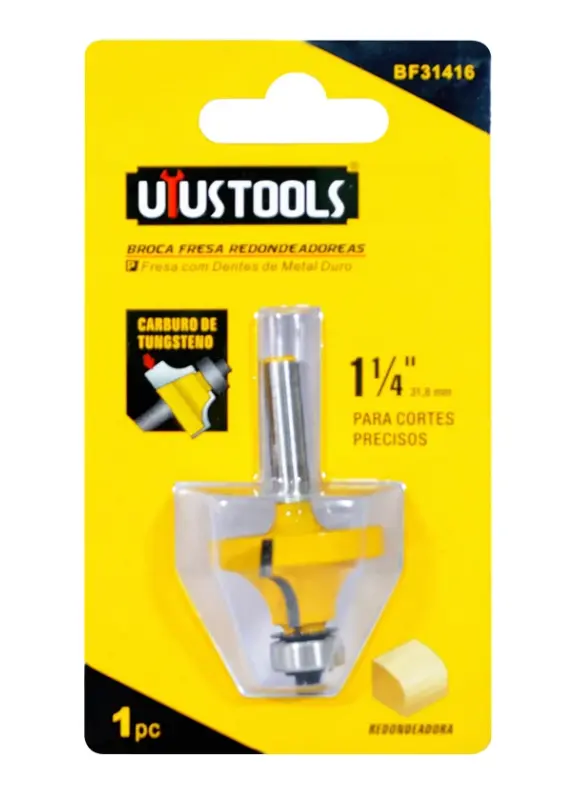 Broca Fresa Redondeadora Uyustools 1-1/4 Pulgadas BF31416