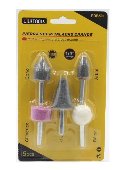 Juego de Piedras para Taladro Uyustools PDB501 5 Piezas