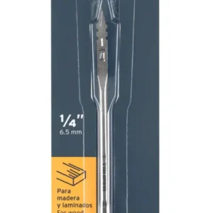 Broca Plana para Madera Truper 1/4 Pulgada BPT-1/4 Cód. 11360