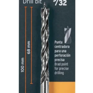 Broca para Madera con Punta Centradora Truper 9/32 Pulgada BM-9/32 Cód. 101692