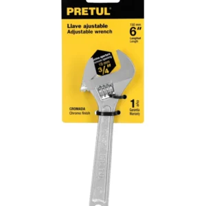 Llave Ajustable Perico Pretul 6 Pulgadas Cromada PET-6P Cód. 21814