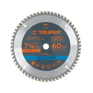 Disco Sierra para Madera 7-1/4" 60 Dientes Truper ST-760 18324