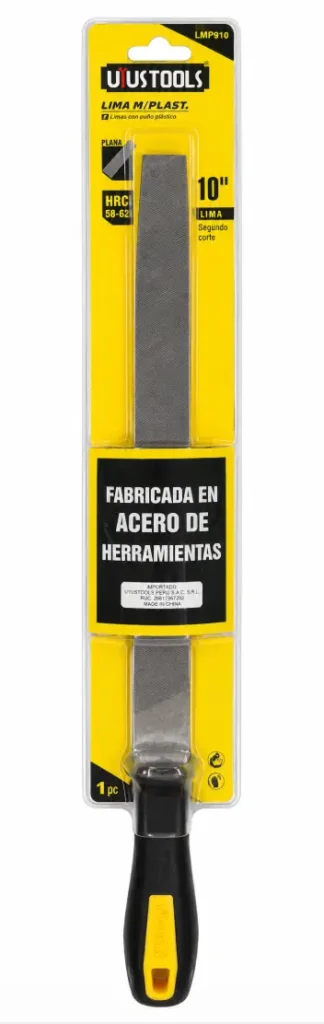 Lima Plana Uyustools LMP910 10" con Mango Plástico