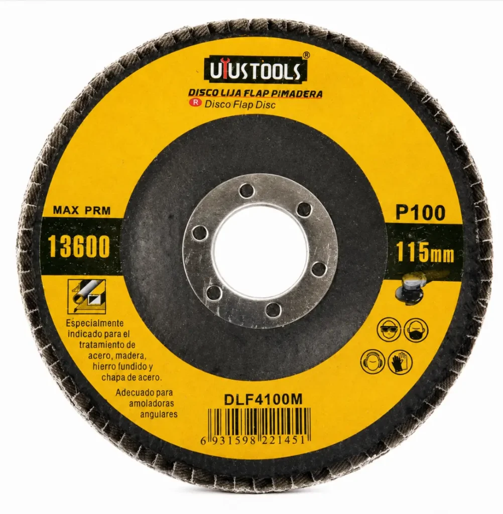 Disco Lija Flap para Madera Uyustools DLF4100M P100 115 mm