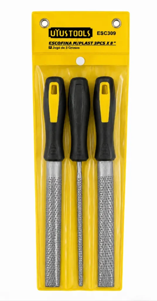 Juego de Escofinas para Madera Uyustools ESC309 8" 3 Piezas