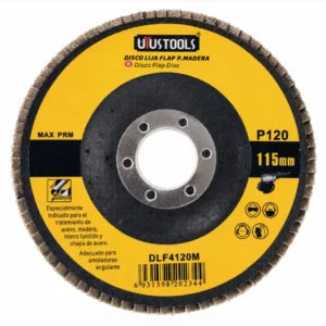 Disco Lija Flap para Madera P120 115 mm Uyustools DLF4120M