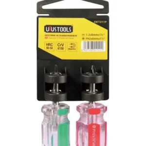 Juego de Mini Destornilladores Uyustools 2 Piezas con Puntas Magnéticas