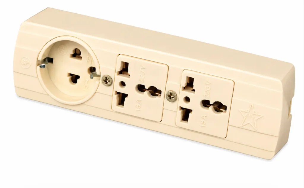 Tomacorriente Múltiple de Sobreponer 3 Servicios 20A L/T Star Electric A-124