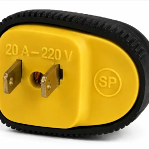 Enchufe 20A 2 Hilos 220V Salida Horizontal Star Electric A-084