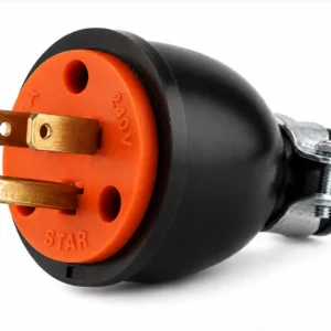 Enchufe 25A 240V con Abrazadera Metálica Star Electric A-141