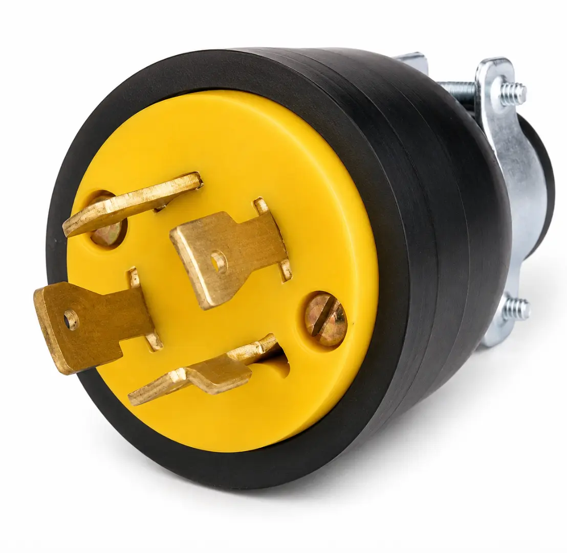 Enchufe de Torsión 20A 4 Hilos 600V con Abrazadera Metálica Star Electric A-075