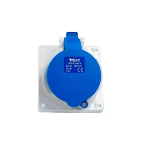 Tomacorriente Empotrable 2P+T 32A 200-250V IP44 Azul