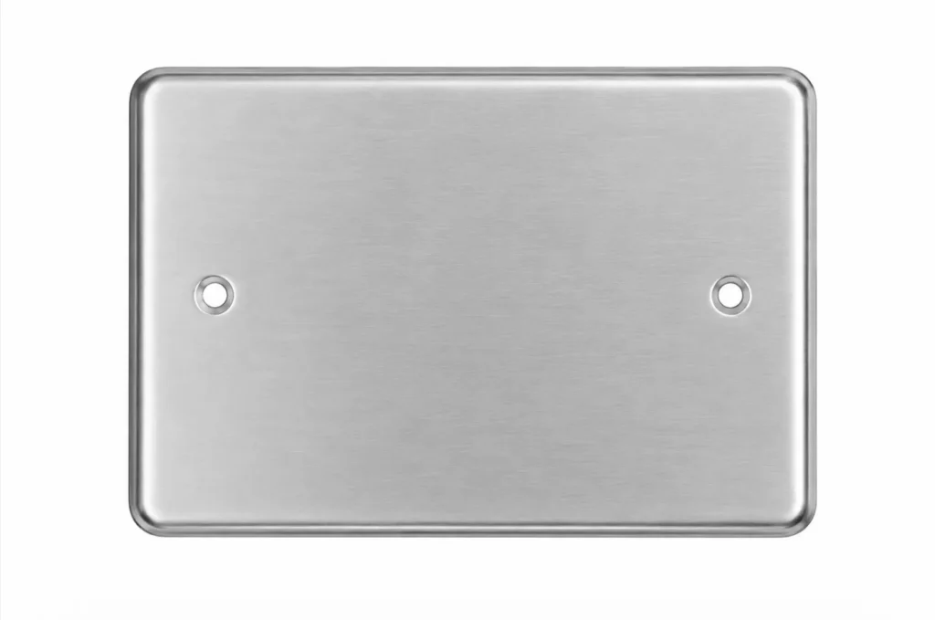 Placa Ciega Acero Inoxidable Star Electric A-041