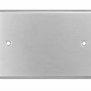 Placa Ciega Acero Inoxidable Star Electric A-041