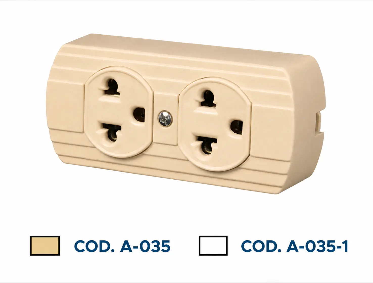Tomacorriente de Sobreponer 2 Servicios 15A L/T Star Electric A-035