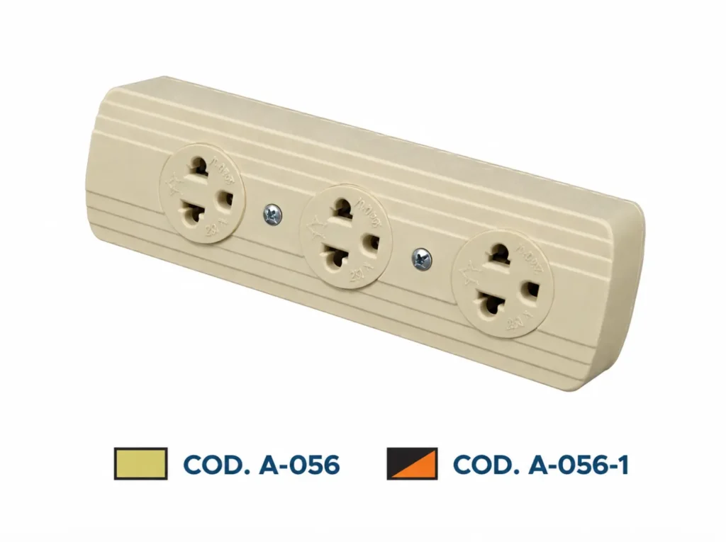 Tomacorriente de Sobreponer 3 Servicios 20A L/T Star Electric A-056