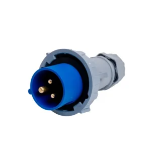 Enchufe Industrial 2P+T 16A 200-250V IP67 Azul
