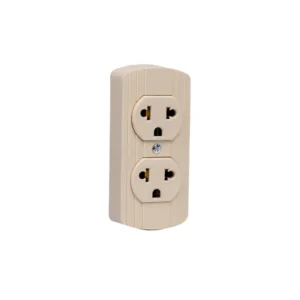 Tomacorriente Doble 2P+T 15A 200-250V IP20 Marfil