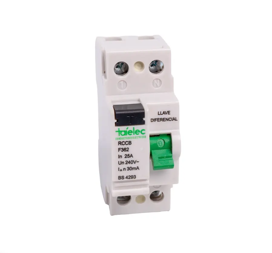 Interruptor Diferencial 2P 25A-40A 200-250V IP20 Gris