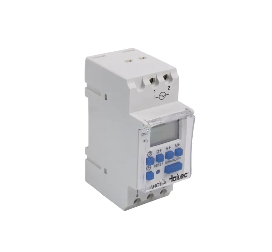 Timer Digital 15A 200-250V IP20 Gris