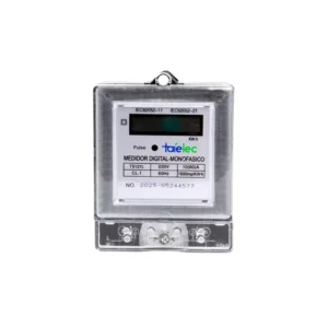 Medidor Digital Monofásico 15A 200-250V 2P IP20 Gris